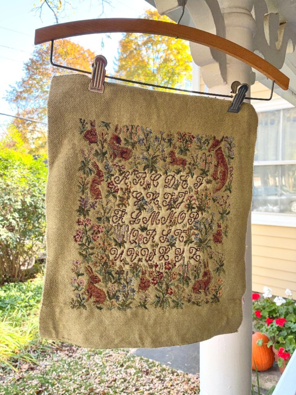Vintage Machine-Woven Sampler Panel